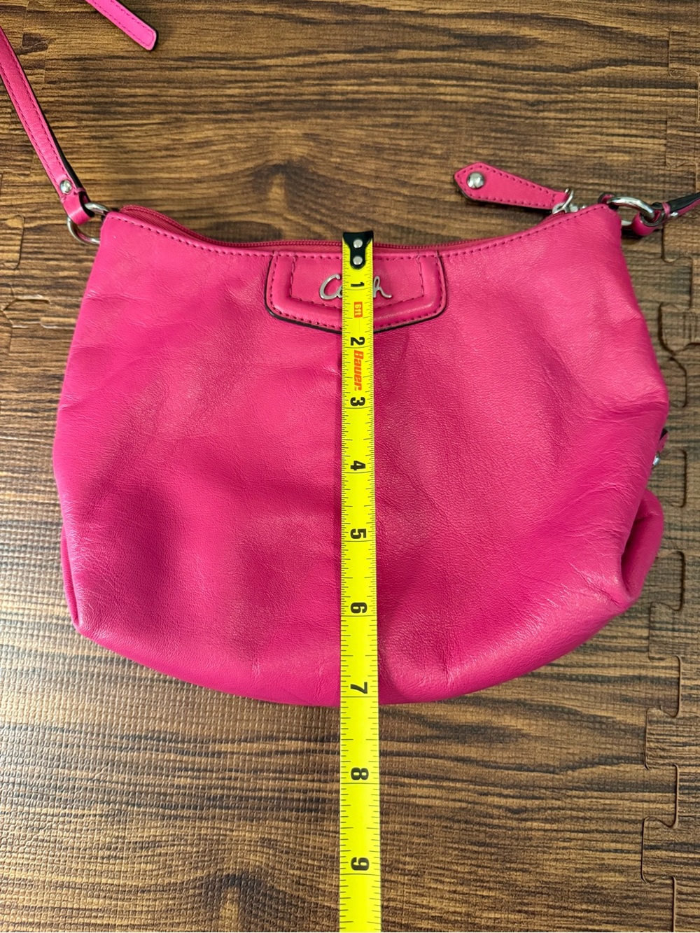 Coach Hot Pink Leather Crossbody Bag - Picture 10 of 16
